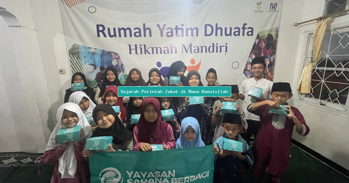 Sejarah Perintah Zakat di Masa Rasulullah